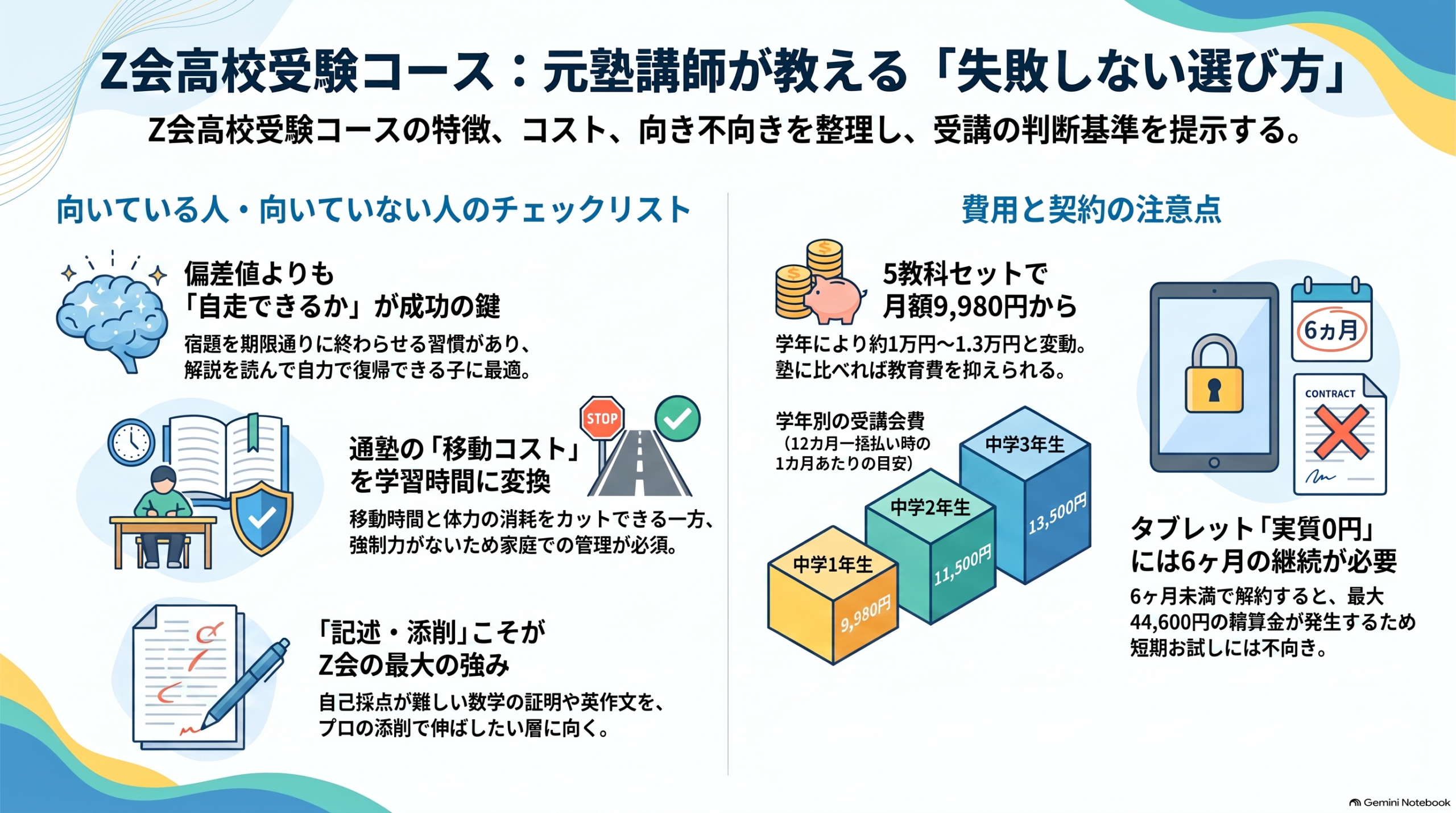Z会高校受験コースの料金・評判は？向き不向きを元塾講師が解説 | 元塾